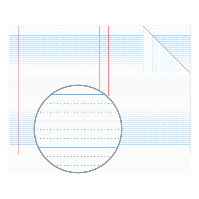 Olympic Exercise Book 14mm Dotted Thirds with Red Margin A4 96 pages