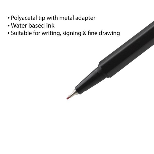 Luxor Fine Writer 0.45mm – 10 Assorted Colours per Pack