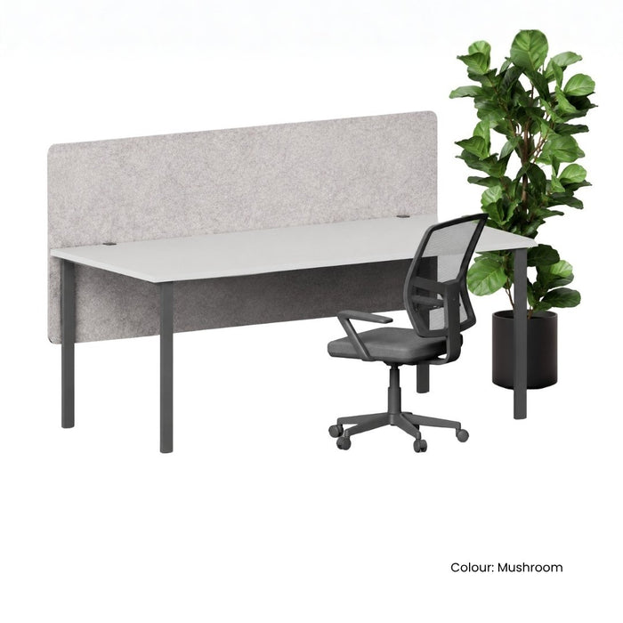 SANA Serenity Desk Screen 12mm Above and Below 2400 x 800mm