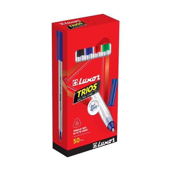 Luxor Trios Ball Pen – 1.0mm (Pack of 50)