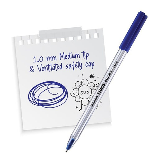 Luxor Trios Ball Pen – 1.0mm (Pack of 50)