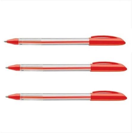 BIBBULMUN Everyday Ballpoint Pen – Red Ink, 1.0mm Medium Point (Pack of 50)
