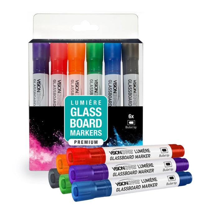 Visionchart Glassboard Premium Essentials Kit Assorted VA800-G