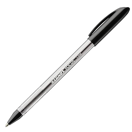 Luxor Focus Ball Pen – Black Ink, 1.0mm Medium Point – Buy in Multiples of 12
