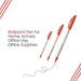 Luxor Focus Ball Pen – Red Ink, 1.0mm Medium Point – Value Pack of 50 Ballpoint Pens