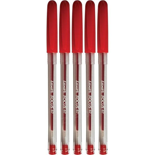 Luxor Focus Ball Pen – Red Ink, 1.0mm Medium Point – Buy in Multiples of 12