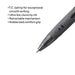 Luxor Micra Ball Point Pen, Black, 0.8MM Medium Point