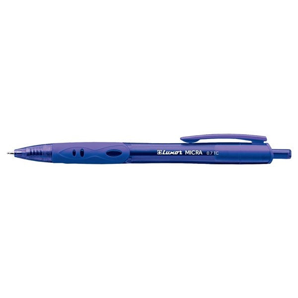 Luxor Micra Ball Point Pen, Blue, 0.8MM Medium Point