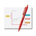 Luxor Micra Ball Point Pen, Red, 0.8MM Medium Point