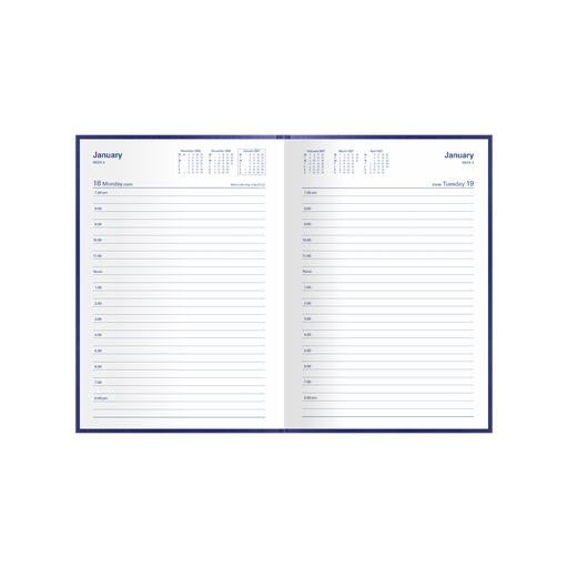 2027 Calendar Year Diary/Planner - 12 Month A5 Day to Page - Hard Cover - Collins Kingsgrove Range