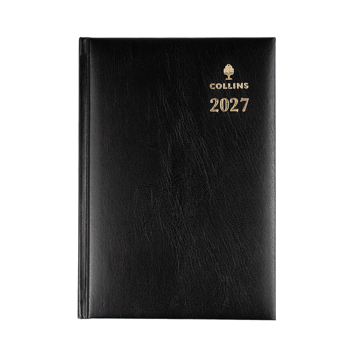 2027 Calendar Year Diary/Planner - 12 Month A5 Day to Page - Hard Cover - Collins Sterling Range
