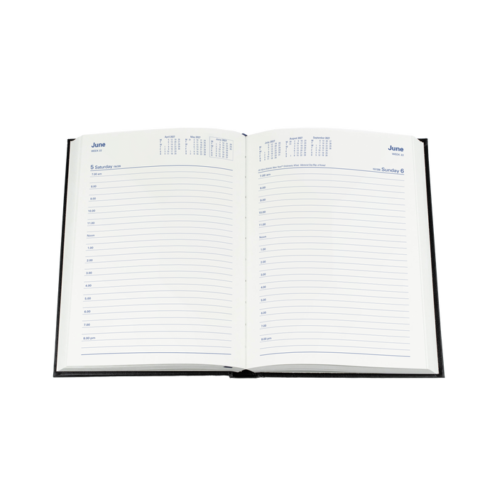 2027 Calendar Year Diary/Planner - 12 Month A5 Day to Page - Hard Cover - Collins Sterling Range