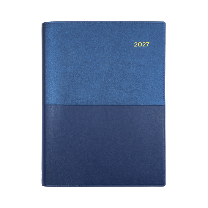 2027 Calendar Year Diary/Planner - 12 Month A5 Day to Page - Soft PU Cover - Collins Vanessa Range