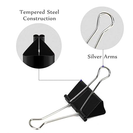 Premier Foldback Clips 25mm – Box of 12