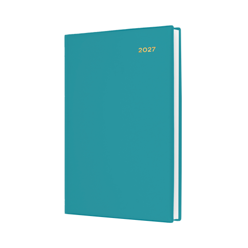2027 Calendar Year Diary/Planner - 12 Month A5 Day to Page - PVC Cover - Collins Belmont Range