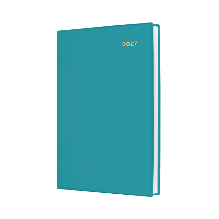 2027 Calendar Year Diary/Planner - 12 Month A5 Day to Page - PVC Cover - Collins Belmont Range