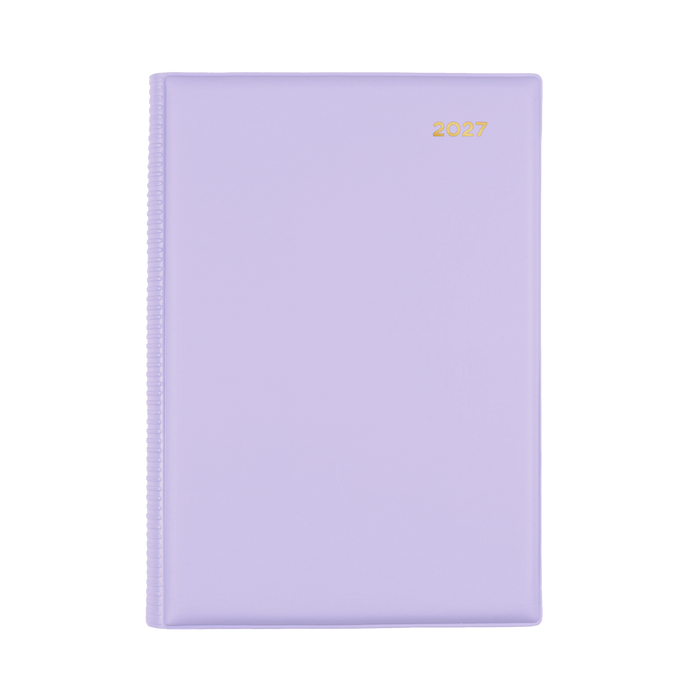 2027 Calendar Year Diary/Planner - 12 Month A5 Day to Page - PVC Cover - Collins Belmont Range