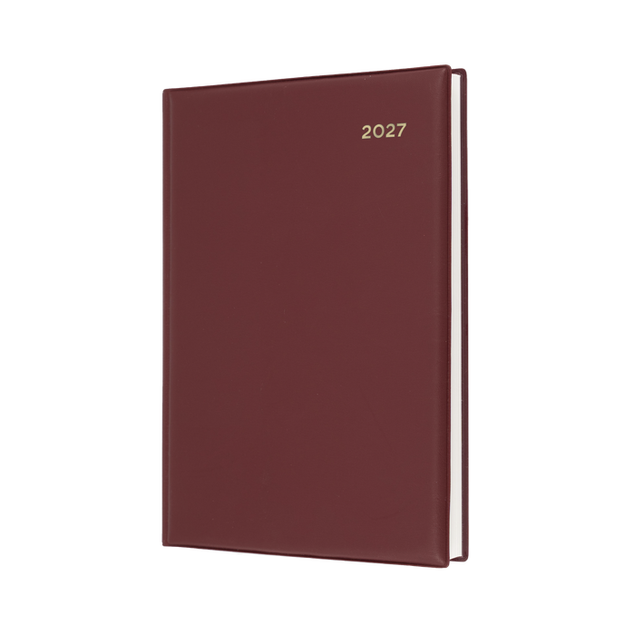 2027 Calendar Year Diary/Planner - 12 Month A5 Day to Page - PVC Cover - Collins Belmont Range