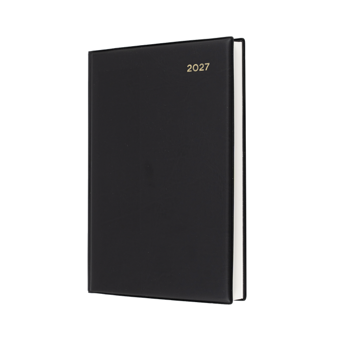 2027 Calendar Year Diary/Planner - 12 Month A5 Day to Page - PVC Cover - Collins Belmont Range