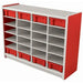 Kids Smart Storage Unit 24 Compartment Red