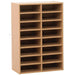 Pigeon Hole Storage Unit – 16 Compartments – 880H x 600W x 320D mm – Beech Finish – Office, Classroom, and Home Organiser