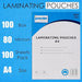 Premier Laminating Pouches A4 80 Micron – 100 Sheets