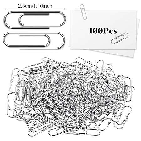 Premier Paper Clips – Silver, 28mm – Box of 100