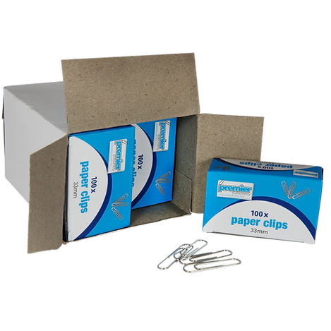 Premier Paper Clips Silver 33 MM - Box 100