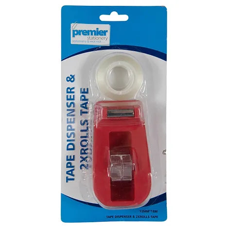 Desktop Tape Dispenser & 2 Rolls Tape Included - PK 1
