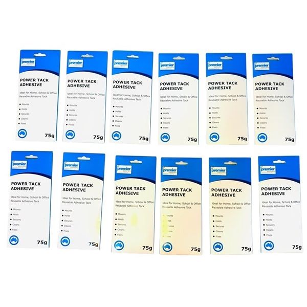 Premier Power Tack 75g - Reusable multiple times - Buy in Multiples of 12 packs