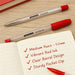 Premier Economy Ballpoint Pen – Medium Point, Red Ink, 1.0MM – Box of 12 Pens