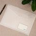 Premier A4 Document Envelope Button Closure, Clear