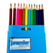 Premier Triangular Colour Pencils – Pack of 12 Assorted Colours, 3mm Lead, Break-Resistant, Eco-friendly plantation timber
