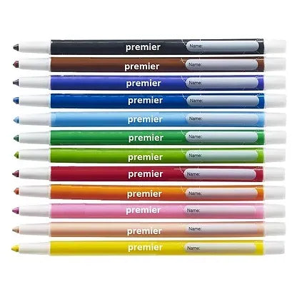 Premier Twist Up Crayons – 12 Brilliant Colours