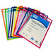 Premier Write n Wipe Erasable Sleeves Asst with Markers – 10 Pack + 10 Dry Erase Pens