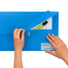 Premier PolyDoc Wallet – Foolscap Size, Made from recyclable, durable polypropylene material, Blue, Pack of 10