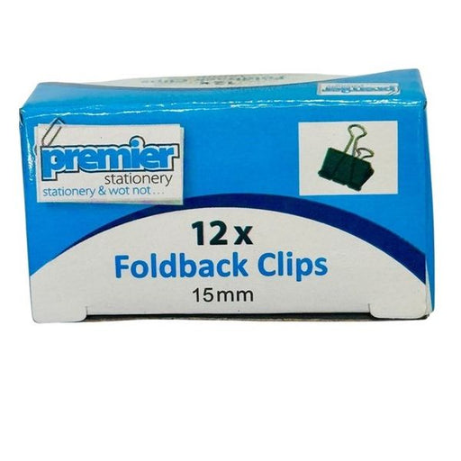Premier Foldback Clips 15MM - Box 12