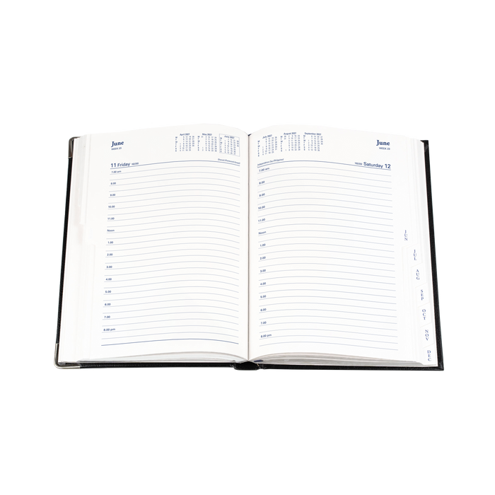 2027 Calendar Year Diary/Planner - 12 Month A5 Day to Page - Hard Cover - Collins Management Range