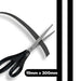 Vista Magnetic Strips 19mm Pack of 2 Black