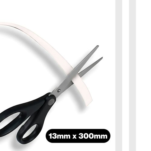 Vista Magnetic Strips 300 x 13mm Pack of 2 White VWMS13W