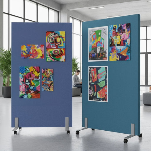 Visionchart Lightweight Mobile Room Divider 1190 x 1800mm Assorted