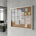 Visionchart BeNoticed Cork Pinboard Notice Case Sliding Door 1800 x 900mm SGCC3