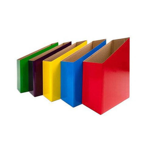 VC Cardboard Magazine Box - Packet of 5 - Yellow