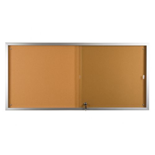 Visionchart BeNoticed Cork Pinboard Notice Case 1500 x 900mm