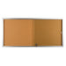 Visionchart BeNoticed Cork Pinboard Notice Case 1500 x 900mm