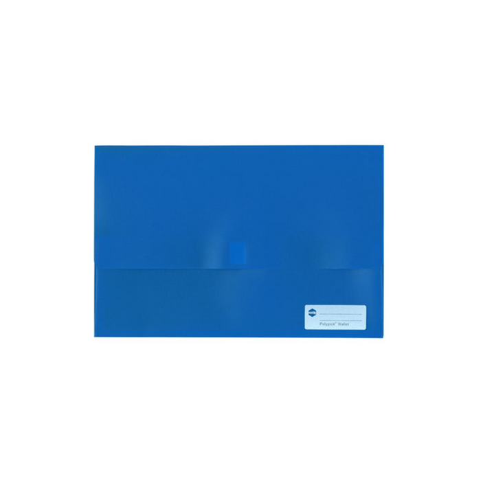 Marbig Polypick Foolscap Document Wallet - Blue