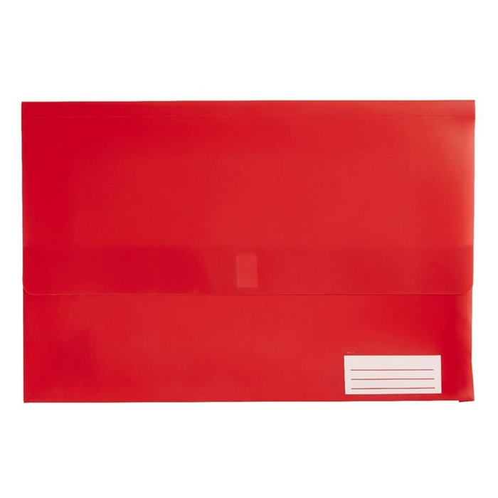 Marbig Polypick Foolscap Document Wallet - Red