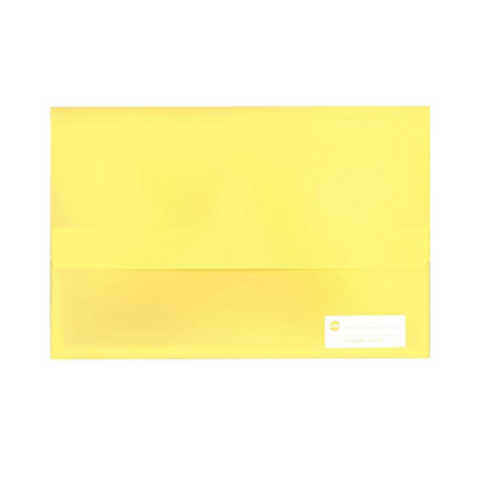 Marbig Polypick Foolscap Document Wallet - Yellow