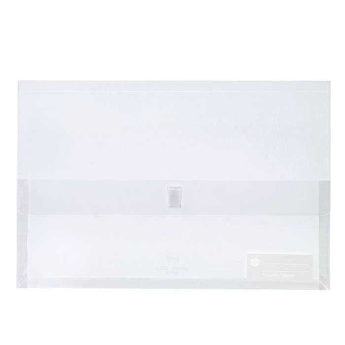 Marbig Polypick Foolscap Document Wallet - Clear