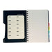 5 Subject Tab PP Cover 300 page Notebook A5 Size 14cm X 21.6cm 70gsm Premium Paper